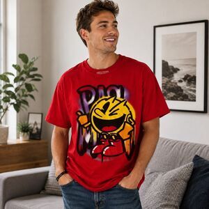 Pac-Man Graffiti 2XL Shirt Namco Retro Arcade Video Game Red Thumbs Up
